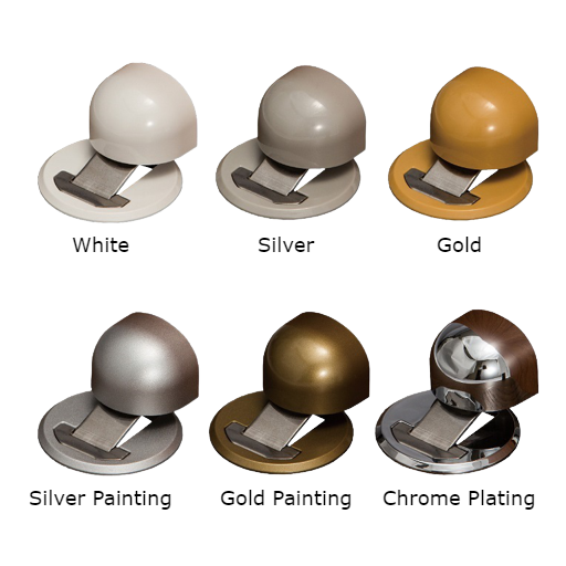 KURIKI Japan magnetic doorstop displayed in multiple colors