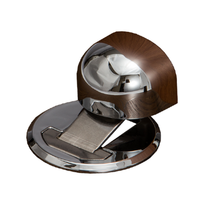 KURIKI Japan floor mounted magnetic doorstop in chrome finish