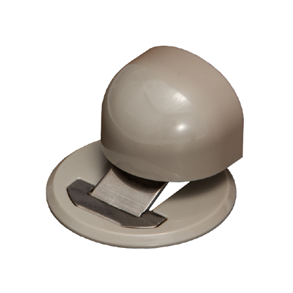 KURIKI Japan floor mounted magnetic doorstop silver finish