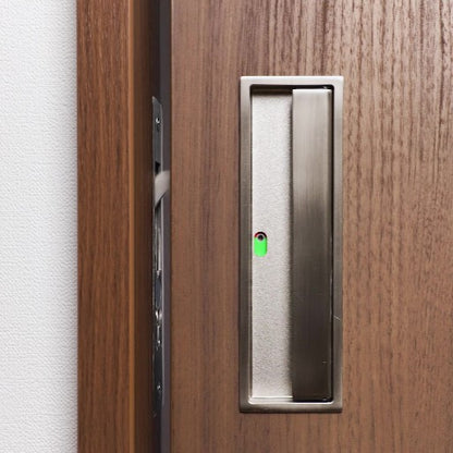 KURIKI Japan automatic hook latch engaged on a sliding and pocket door